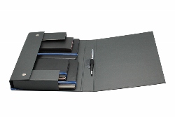 FOL03 - Black PU Folio for iPad mini with 2 notebooks and sticky notes